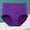 Purple, variant on Womens Underwear New Pure Cotton High Waist Skin-Friendly Soft Panties for Women Beige L