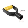 thumbnail image 2 of Uxcell 1.26'' Shovel D Grip Handle Inner Dia for Digging Raking Tools Yellow 1Pcs, 2 of 2