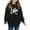 Black, variant on Girls Hoodies Girls Sweatshirt Printed Crew Neck Long Sleeved Hoodie For Girls