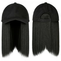 Yigetop A Baseball Cap Hair Straight Hair Hairstyle Adjustable Wig Hat Attached Long Hair Hot Sale Wig
