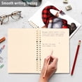 thumbnail image 5 of Red Gnome Heart Ring Binder Notebook Journey Note Diary College Ruled Spiral Notebook Study Loose Leaf Paper A5 60 Pages, 5 of 8