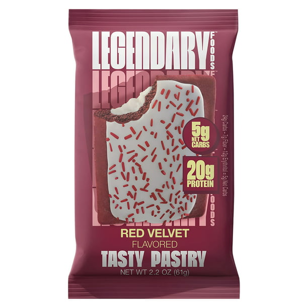 Low-Carb Toaster Tasty Pastry by Legendary Foods - Cake Style Red Velvet Size: One Pack