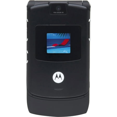 Motorola RAZR V3 5.50 MB Feature Phone, 2.2" LCD220 x 176, 2G, Black