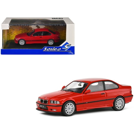 1999 BMW E36 M3 Coupe Brilliant Red 1/43 Diecast Model Car by Solido