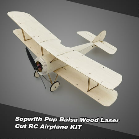 Sopwith Pup Balsa Wood 378mm Wingspan Biplane Warbird Aircraft Model Light Wood Airplane