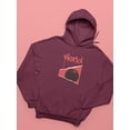 thumbnail image 3 of Abstract Red World Rave Style Hoodie Women -Image by Shutterstock, Female Small, 3 of 4