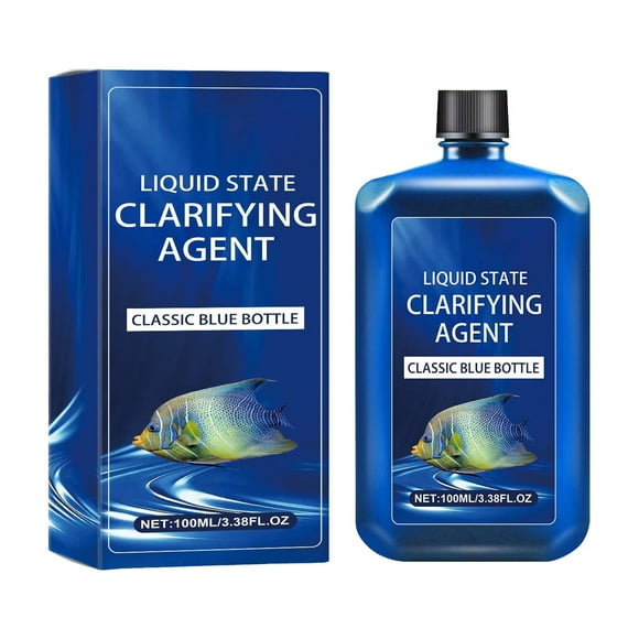 Carpet compatible with Machine Small Concentrated Cleaning Solution Aquarium Fish Tank Water Purification Agent Clear Water Products Removal Agent Fish Tank Cleaning Water Purification Agent 100ml