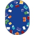 thumbnail image 4 of Joy Carpets 2054DD 7 ft. 8 in. x 10 ft. 9 in.Fly Away with Reading Oval Area Rug  Multi Color, 4 of 5