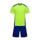 thumbnail image 2 of Conjuntos de blusas y camisas de manga corta con cuello en V. Conjunto de traje de fútbol de color sólido para niños para juegos deportivos universitarios, partidos de rendimiento, uniformes de entren, 2 of 5