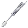 thumbnail image 1 of WHEANG Fourchette et Cuillère Papillon Pliable Portable en Acier Inoxydable pour Extérieur, 1 of 8