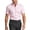 Pink, variant on COSFO Short Sleeve Button Up Shirts for Men Work Summer Shirts Collared Solid Slim Fit Business Casual Tops