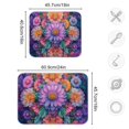 thumbnail image 5 of Yayeee Dish Drying Mat for Kitchen Counter Ultra Absorbent Easy Clean Pad 24x18", Light Purple Flowers, 5 of 7