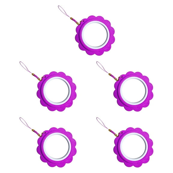 Sharprepublic 5 Pieces Mini Embroidery Hoop DIY Pendant Crafts for Needlework Handy Sewing