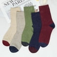 thumbnail image 5 of Loritta Wool Socks for Women, 5 Pairs Ladies Cozy Boot Winter Thermal Warm Thick Socks Size 5-9, 5 of 6