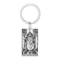 thumbnail image 3 of Stainless Steel 22 Tarot Pope Pendant Keyring Jewelry The Hierophant Taurus Keychain Male Female Couple Key Chain Gift, 3 of 3