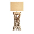 thumbnail image 1 of IMAX Corporation Explorer Lampe de Table en Bois Flotté en Beige, 1 of 1