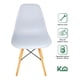 thumbnail image 3 of Silla Tipo Eames Moderna Set 4 Pzas Para Comedor Minimalista gris, 3 of 7