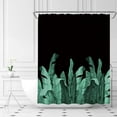 thumbnail image 2 of Tropical Leaf Shower Curtain Green Leaves Banana Summer Plant Bathroom Curtains Decor Set with Hook(36" WX72 H), 2 of 3