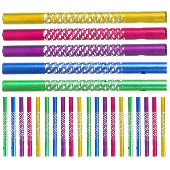 ELAYARD 25Pcs DIY Wind Chime Making Accessories Tubular Metal for Craft Enthusiasts