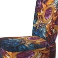 thumbnail image 4 of Designart "VORTEX Kaléidoscope I" Chaise d'Appoint Abstraite Dorée - Fauteuil Moderne pour Chambre, 4 of 7