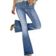 thumbnail image 4 of Pantalones de Mezclilla Casuales Con Dobladillo Deshilachado de Mezclilla Para Mujer Odeerbi  ODB-6, 4 of 9
