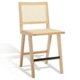 thumbnail image 5 of SAFAVIEH Couture Hattie Square Mid Back Counter Stool, Natural, 5 of 13