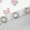 thumbnail image 4 of Erosebridal Elephant Blackout Curtains for Girls, Heart Balloons Curtains Pack of 2 (42x84 Each), 4 of 6