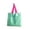 Green, variant on IPEWLEX Foldable Waterproof Reusable Nylon Shopping Bag with Hidden Compartment, Heavy Load Capacity, Stylish Multi-Color for Daily Grocery and Errands,20.08x16.93in
