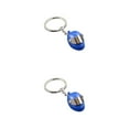 thumbnail image 3 of QualitChoice Key Rings Decoration Exquisite Purse Pendent Clasp Decor Sweet Gift Rustproof Plated Surface No Burrs -shaped Ring Blue 2Set, 3 of 6