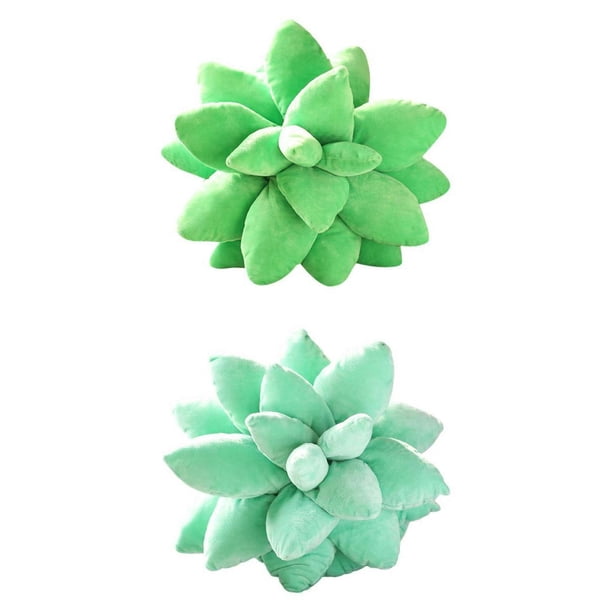 2 cojines decorativos con forma de planta para decoración del hogar. estilo 7