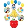 Snow White Party Supplies Princess and Apple Birthday Balloon Bouquet Decorations