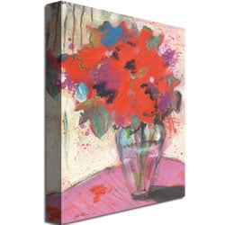 Trademark Art "Scarlet Bouquet" Canvas Art by Shelia Golden