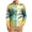 Yellow-3, variant on Men's Hawaiian Shirt Long Sleeve Button Down Casual Tropical Aloha Summer Vacation Beach Shirts Stylish with Pocket