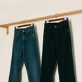thumbnail image 6 of BP4U 12-Pack Premium Wooden Pants Hangers with Adjustable Clips, Heavy Duty Solid Wood Skirt Hangers, Non-Slip Trousers Bottom Hangers for Jeans, Slacks, Dresses(Walnut), 6 of 6