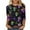 1-Multicolor, variant on Cavosen Mardi Gras 3/4 Length Sleeve Womens Tops Dressy Holiday Carnival Crewneck Tops Mask Graphic Print Shirts Festival Trendy Blouse Loose Athletic Tees Party Shrove Tuesday T-Shirts L