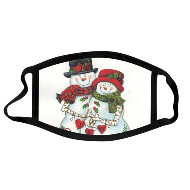 Mascarilla navideña para niños Mascarillas faciales estampadas navideñas lavables y