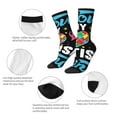 thumbnail image 3 of Picia I Love My Autism Print Athletic Socks for Men & Women – Cushioned Moisture-Wicking Crew Socks for Sports, Running, and Training, Soft & Breathable Size 5-11, 3 of 6
