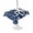 Blue Navy, variant on Outdoor Table Cloth with Umbrella Hole and Zipper, Summer Palm Tree Waterproof Rectangle Tablecloth 60"x102", Beach Ocean Coastal Starfish Shells Washable Table Cover for Outside Party Patio Picnic