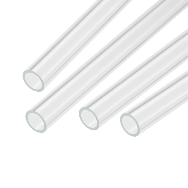 Unique Bargains Tube Rond Rigide Transparent en Acrylique 12mm ID 15mm OD 14 Pieds pour Lampes et Lanternes, Système de Refroidissement par Eau 4 Pcs