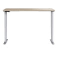 thumbnail image 3 of Bowery Hill 71" Engineered Wood Adjustable Standing Desk in Natural Elm/Silver, 3 of 7