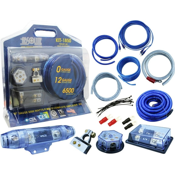 Pro Series Complete 0 Gauge Amplifier Installation Kit for any Car Truck RV or Boat
