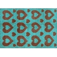 thumbnail image 1 of Ahgly Company Indoor Rectangle Abstract Light Blue Modern Area Rugs, 4' x 6', 1 of 4
