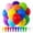 A, variant on 100 Pcs 12 Inch Rainbow Mixed Latex Balloons, Helium Party Balloons with Ribbon, Thick Durable Balloons for Wedding, Birthday, Baby Shower, Graduation Decor (Rainbow Mixed)