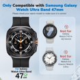 thumbnail image 2 of AIYOCK Compatible with Samsung Watch Ultra Band 47mm, Breathable Soft Silicone Magnetic Watch Band for Galaxy Watch Ultra 2024 Men Women, 2 of 8