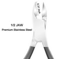 thumbnail image 2 of Cuticle Nipper with Cuticle Pusher - Green Cuticle Trimmer Stainless Steel Cuticle Clipper Cutter Nail Cuticle Remover Tools for Fingernails and Toenails-Grey, 2 of 7