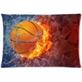 thumbnail image 1 of RYLABLUE Taie d'Oreiller de Basketball Housses de Coussin 20x30 Pouces, 1 of 1