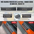 thumbnail image 2 of Protectores de umbral de puerta Rowa de acero inoxidable para Jeep Wrangler JL JT, 2 of 6