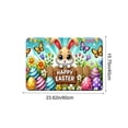 thumbnail image 3 of Easter Door Mat Non Slip Absorbent Floor Rug, Washable Kitchen Mat for Entrance Porch Bathroom Decor, Holiday Themed Indoor Outdoor Carpet for Home(I), 3 of 6