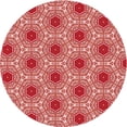 thumbnail image 1 of Ahgly Company Machine Washable Indoor Square Transitional Light Coral Pink Area Rugs, 3' Square, 1 of 7