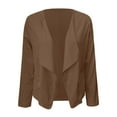 thumbnail image 2 of Vedolay Womens Tops Casual Women's Business Casual Blazer with Lined Double Suit Jacket,Khaki XL, 2 of 4